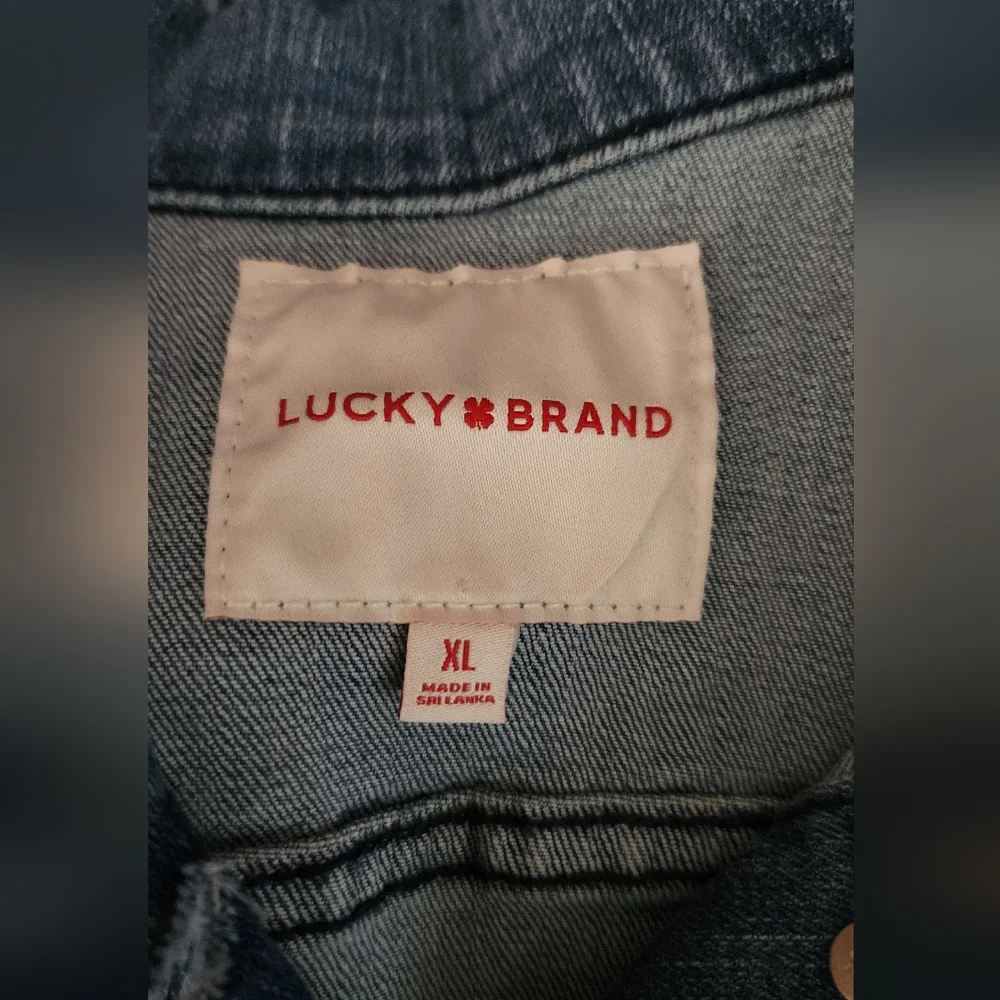 🆕️ Lucky Brand Denim Jacket Size XL - Picture 10 of 15